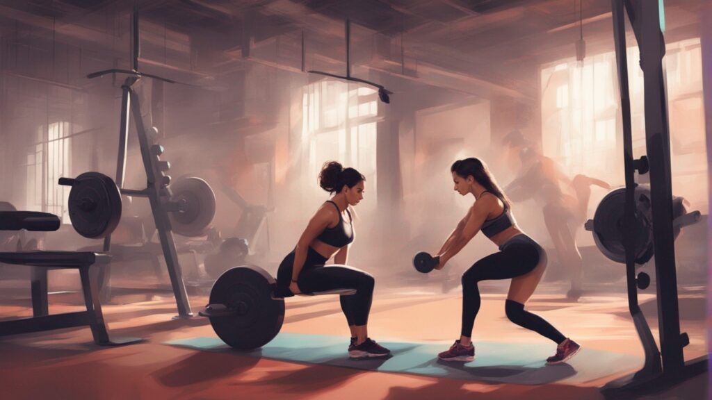 glute exercises with trainer
