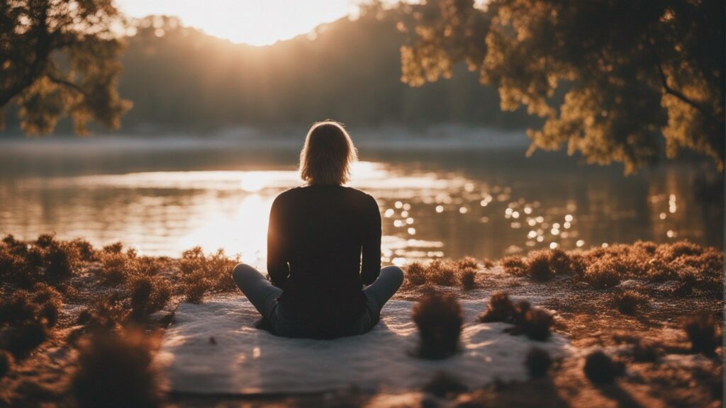 A person practicing Mindfulness