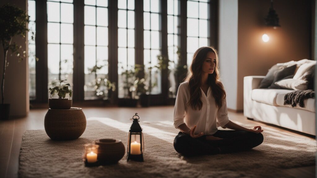 Meditation in a house